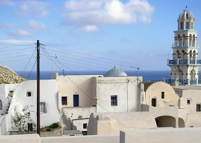 Palm Tree House With Beautiful View - 4 Persons * Emporio (Santorini)